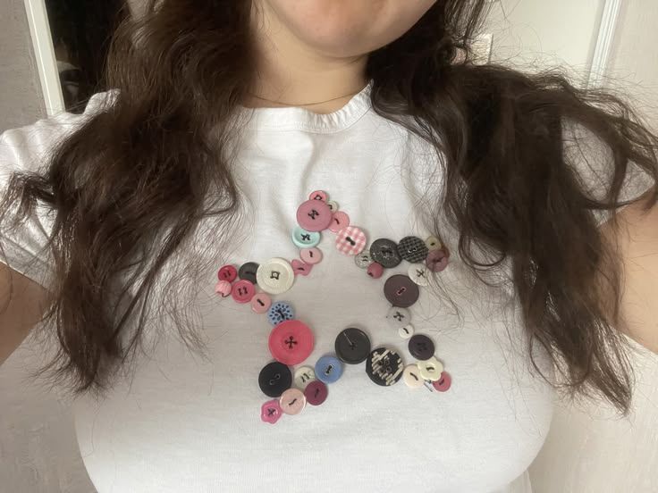 White tee with star design